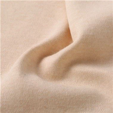 ナチュラルカラーのコットンインターロック生地