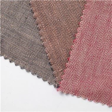 ナチュラルリネンヘリンボーン生地